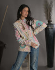 Pink Purple - Suzani Quilt Jacket