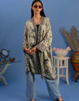 Brown Beige - Robe Kaftan