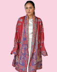 Christmas Red- Kaftan Shirt