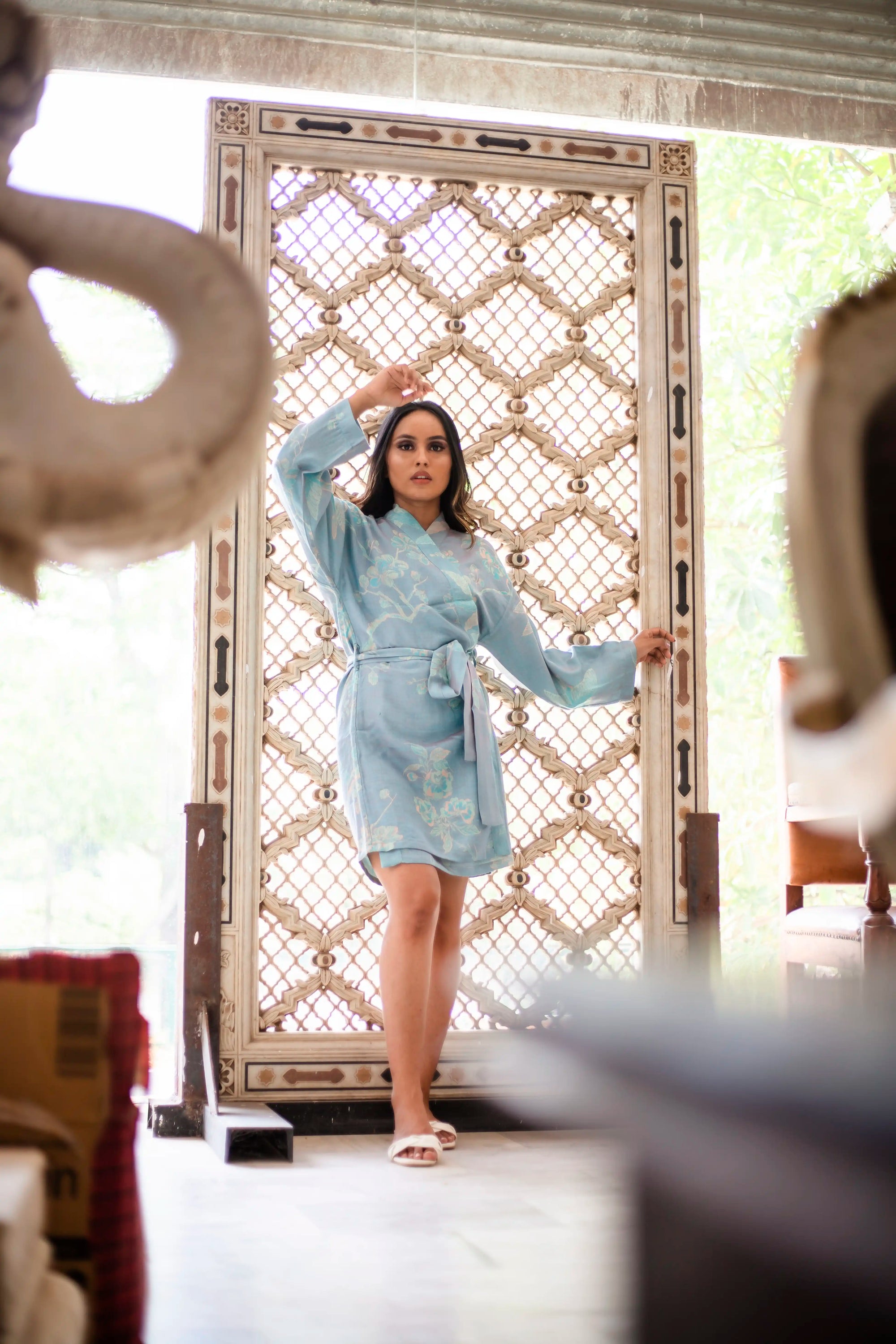 Easter Blue- Robe Kaftan