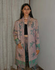 Fairy Green Pink - Swing Coat Jacket