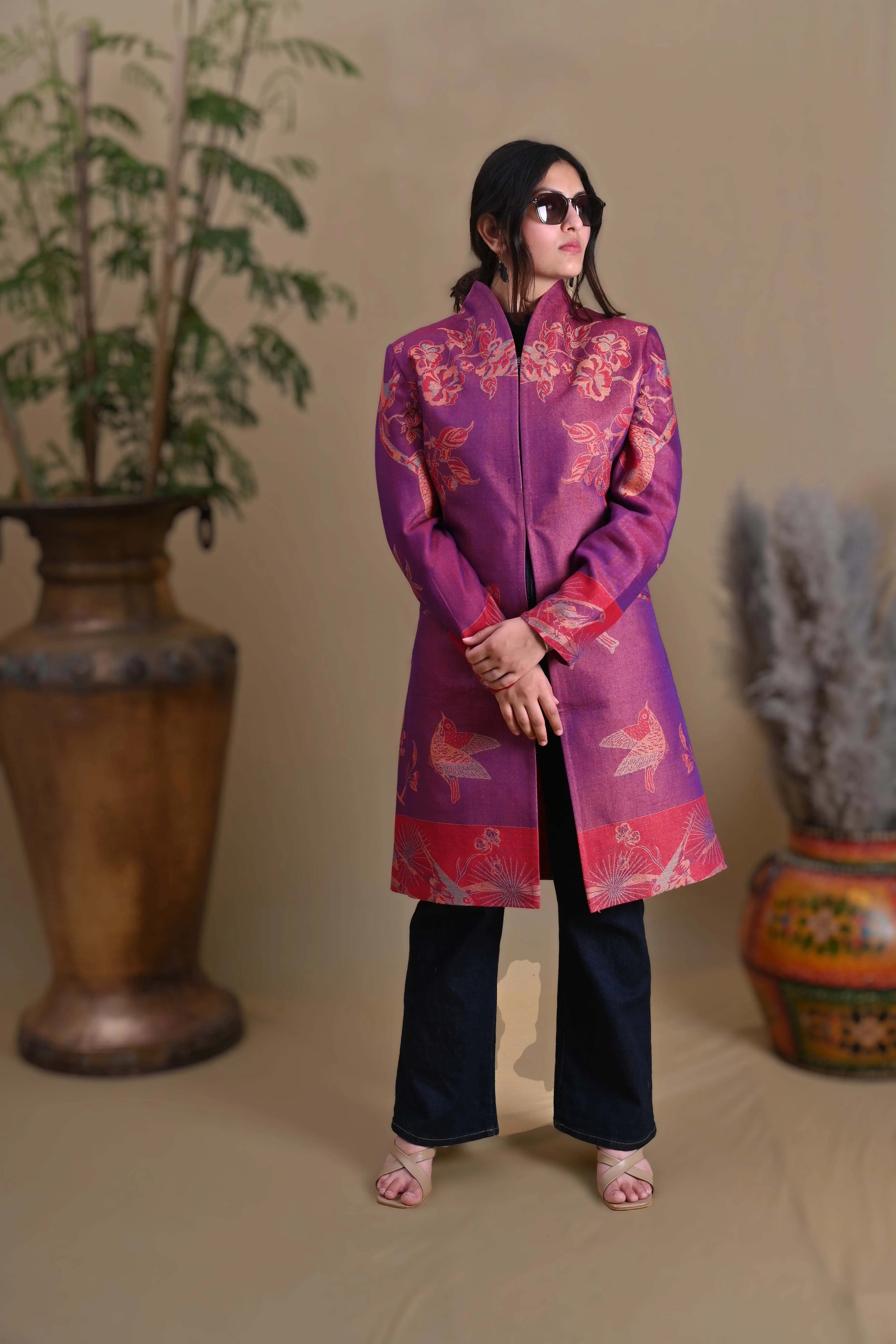 Grape Gold - Swing Coat Jacket