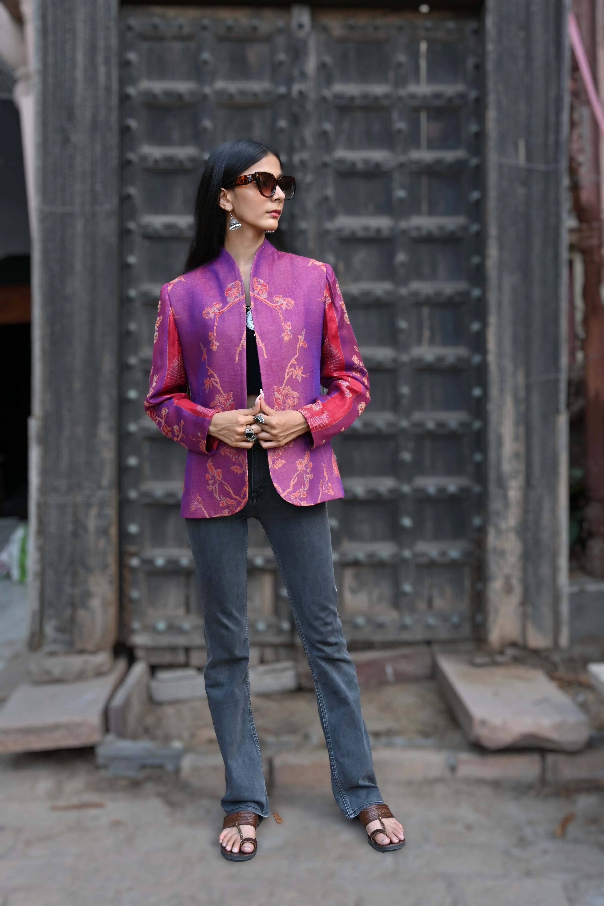 Grape Gold - Swing Coat Jacket