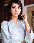 Lilac Mint - Robe Kaftan