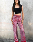 'Lilac Red' - Tree of Life Pants