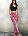 'Lilac Red' - Tree of Life Pants