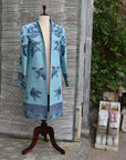 Mavrick Blue- Swing Coat Jacket