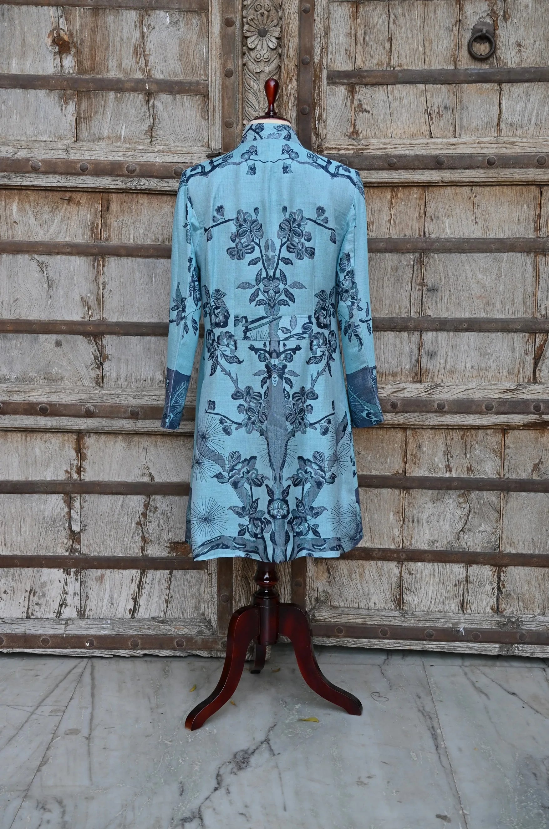 Mavrick Blue- Swing Coat Jacket