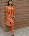 Orange Light - Swing Coat Suit Set