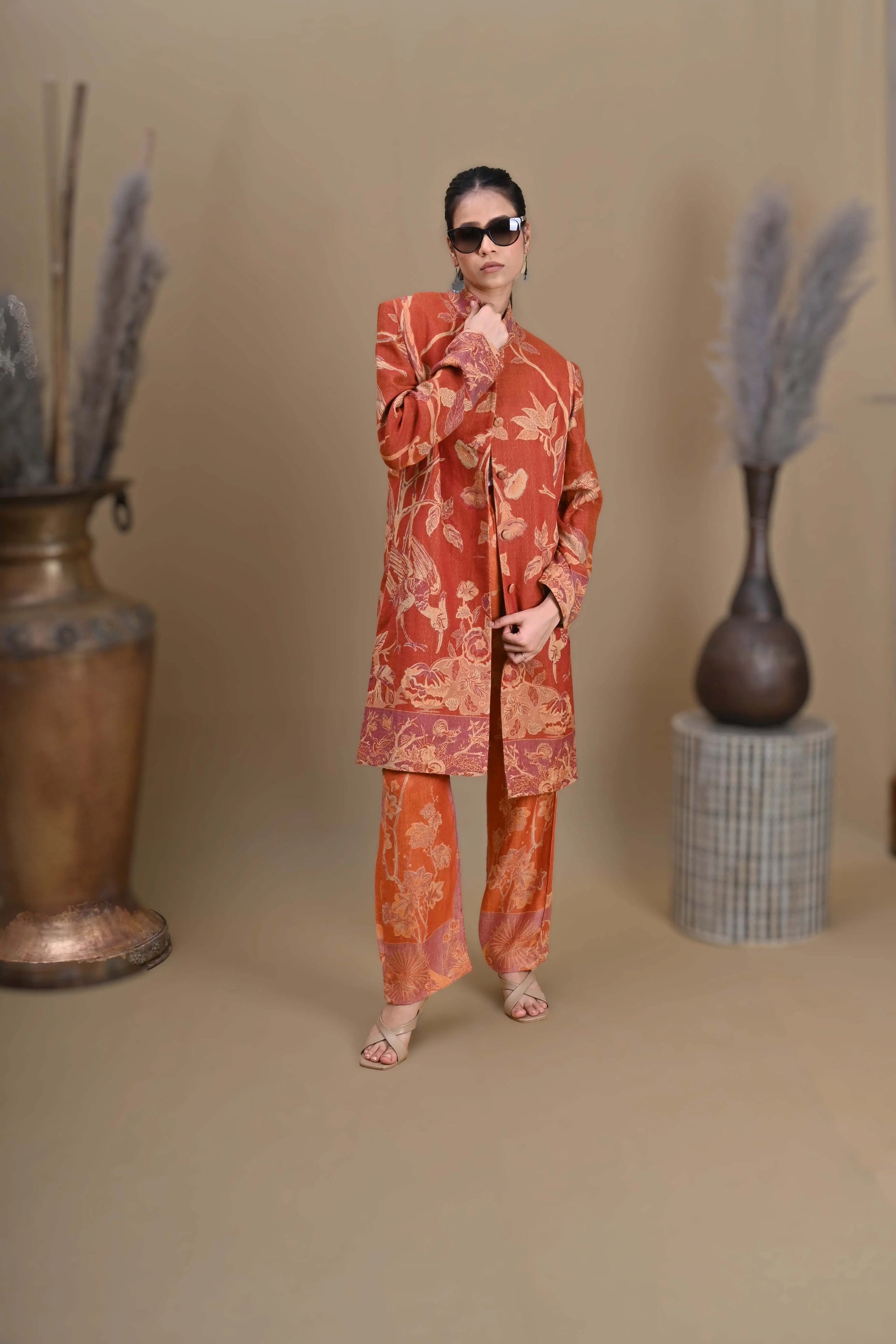 Orange Light - Jodhpur Suit Set