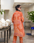 Orange Light - Robe Kaftan