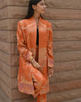 Orange Light - Swing Coat Suit Set