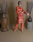 Orange Light - Jodhpur Suit Set