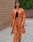 Orange Light- Swing Coat Jacket