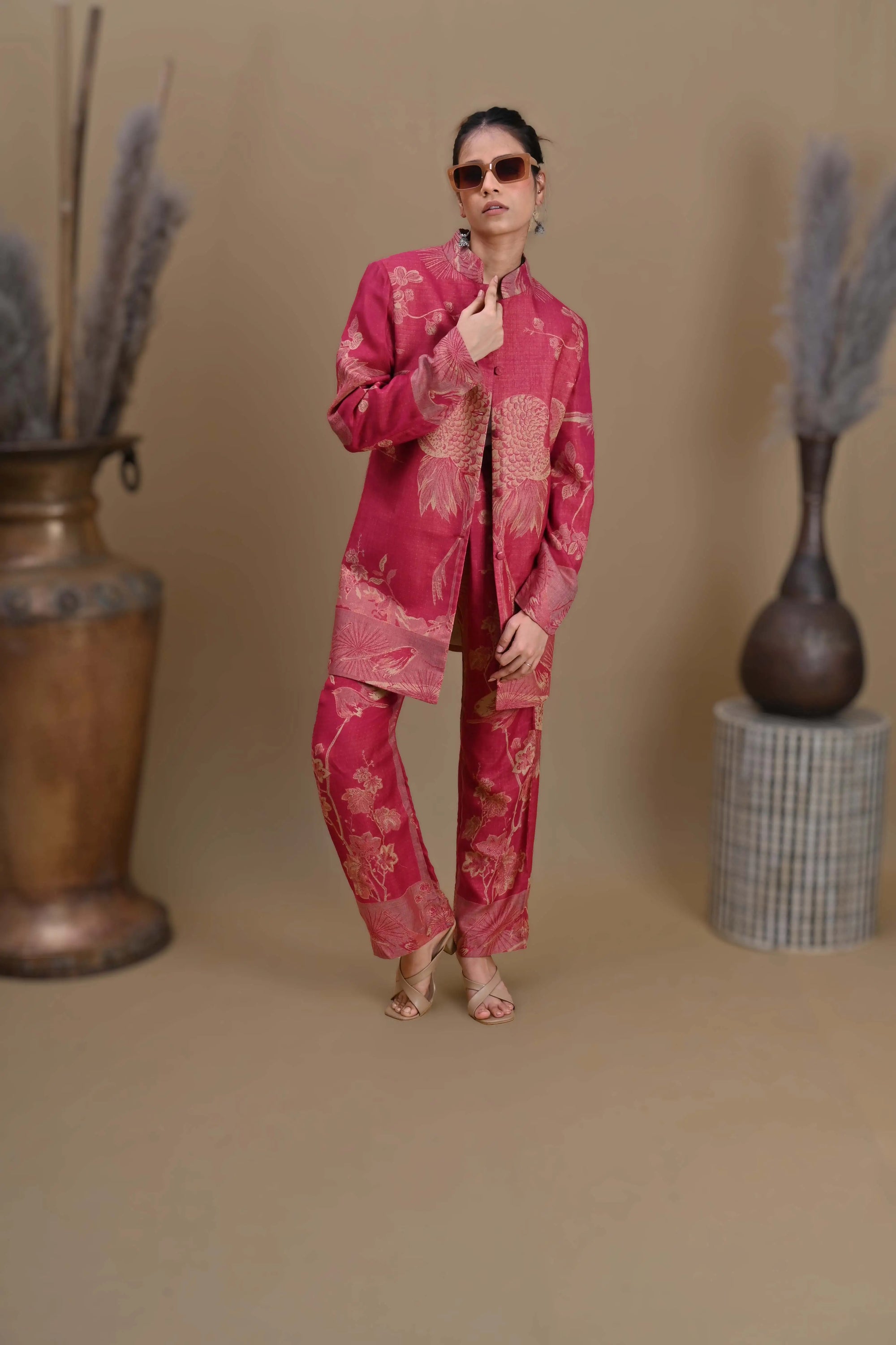 Raspberry - Jodhpur Suit Set