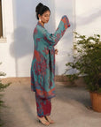 Red Blue - Robe Kaftan