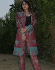 Red and Blue - Jodhpur Suit Set