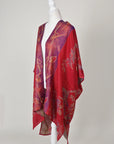 Red Blue - Cape Poncho