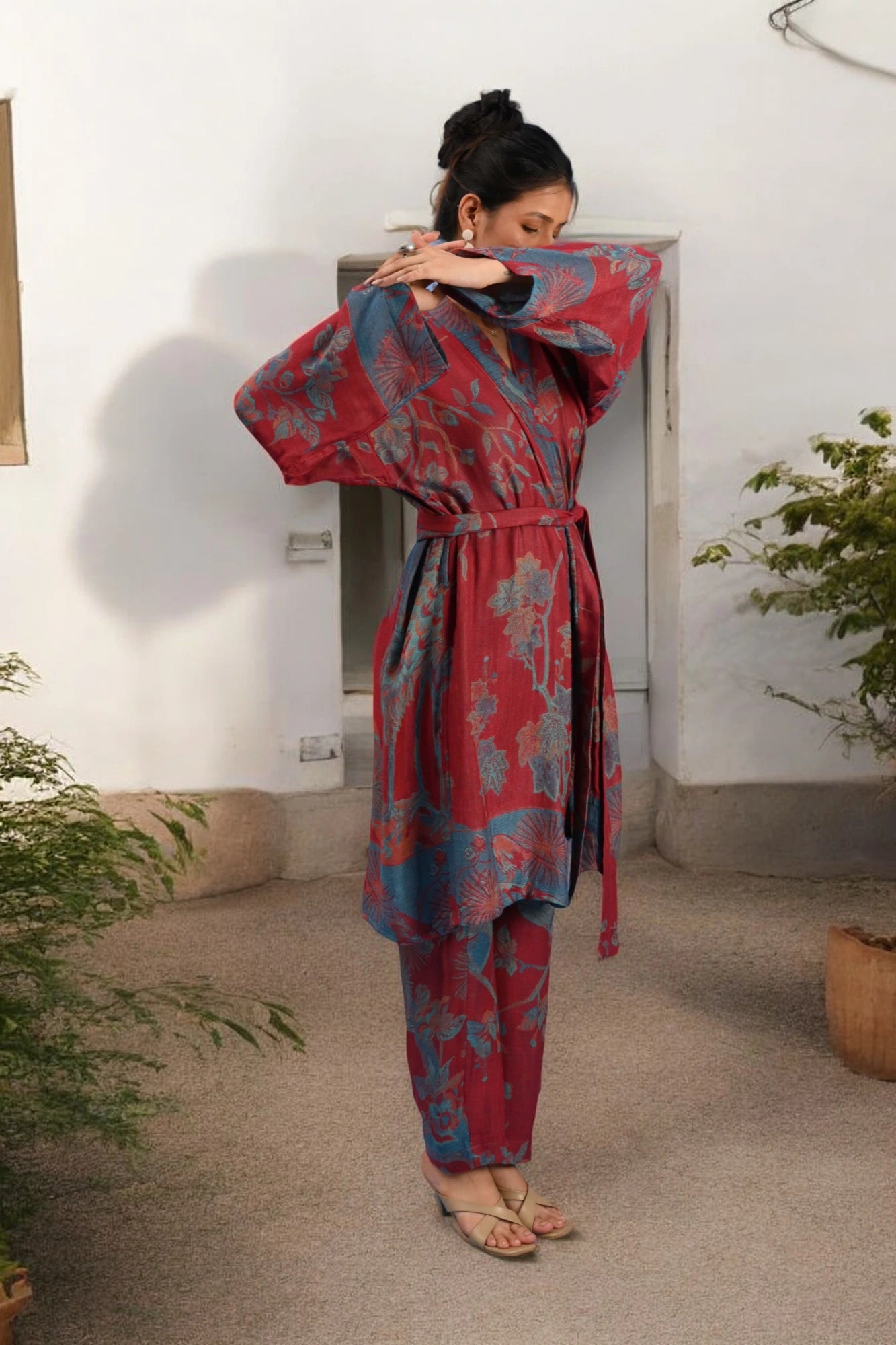 Red Blue - Robe Kaftan