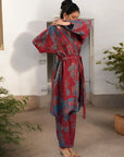 Red Blue - Robe Kaftan