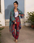 Red Blue - Robe Kaftan