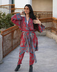 Red Blue - Robe Kaftan