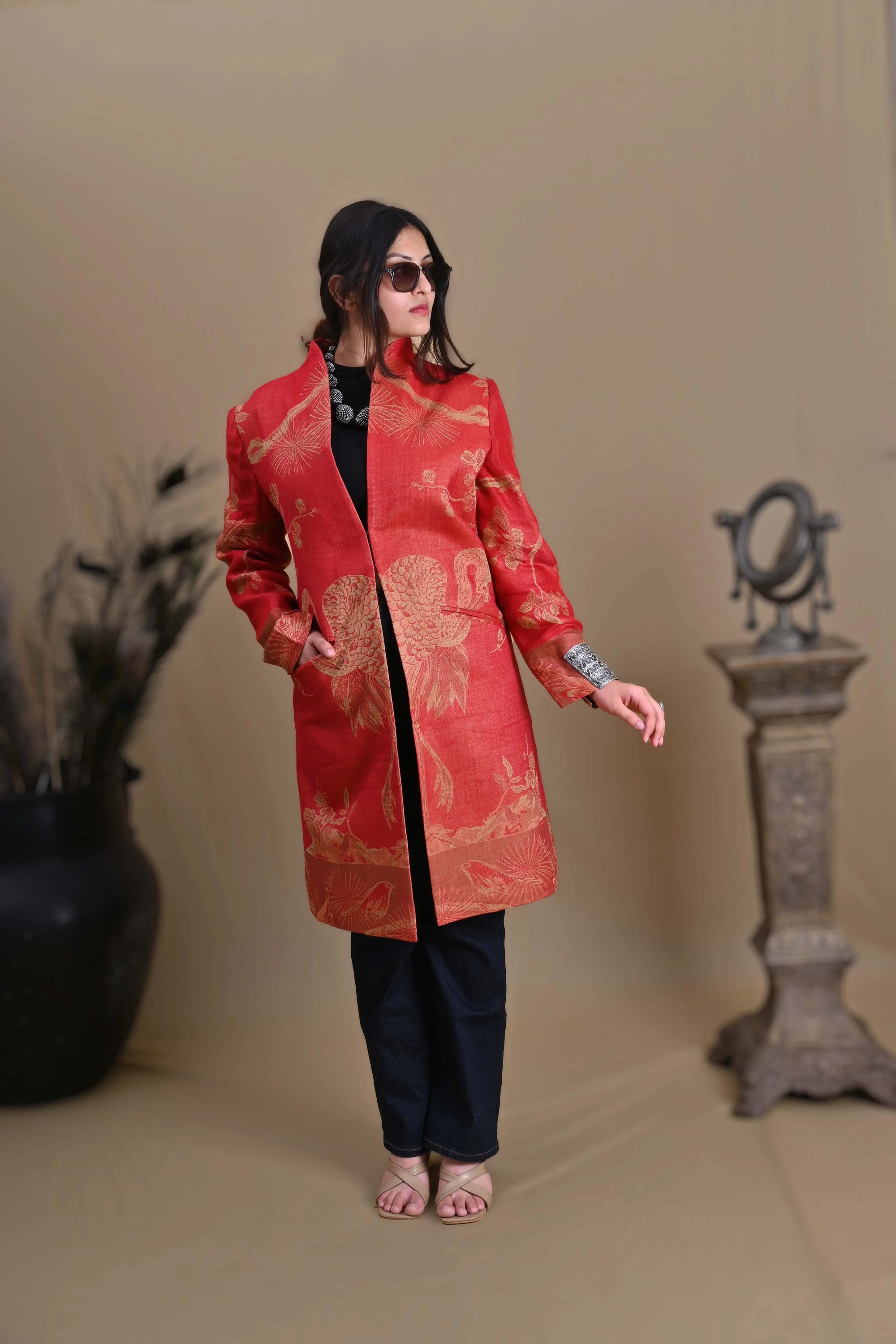 Red Sun - Swing Coat Jacket