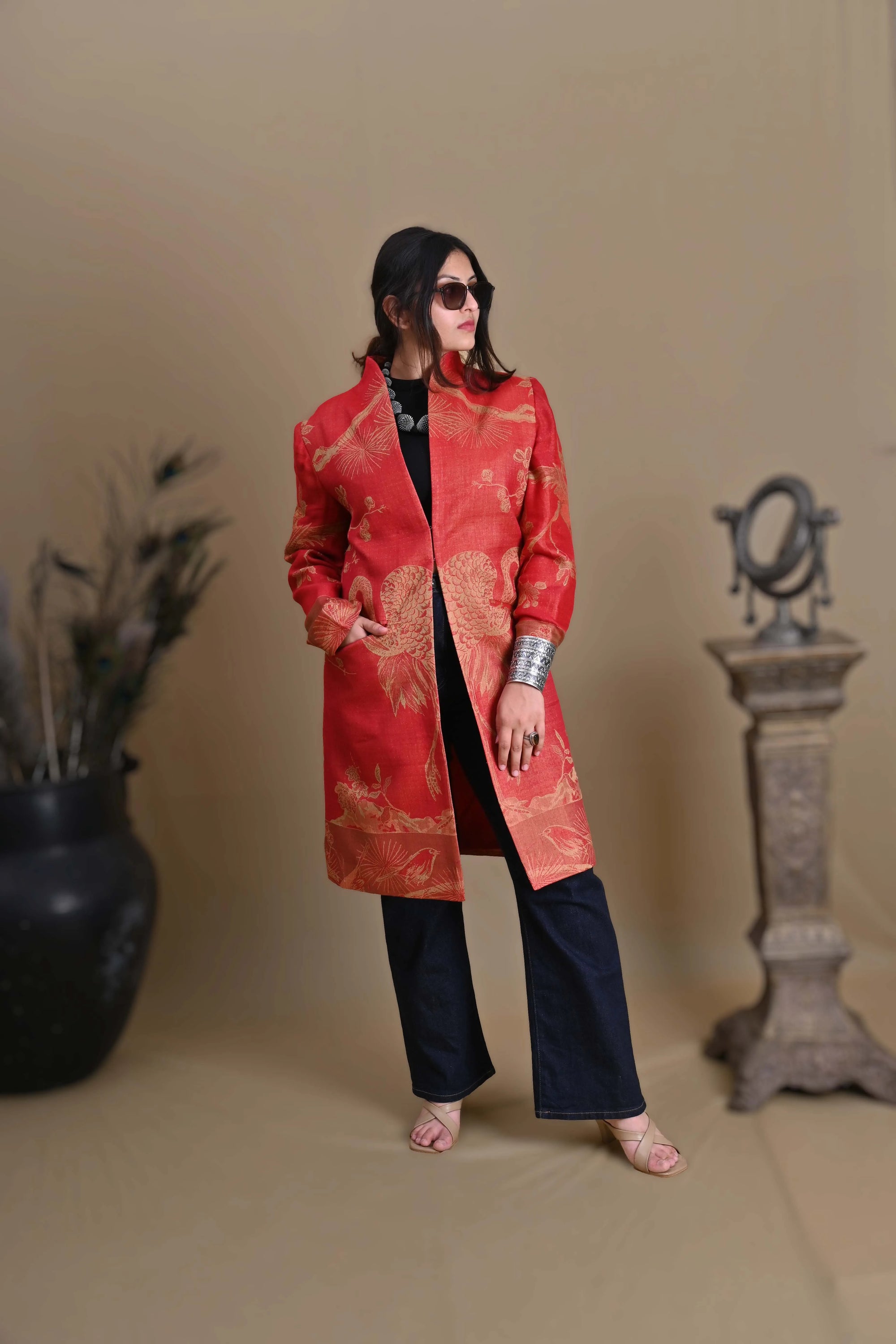 Red Sun - Swing Coat Jacket