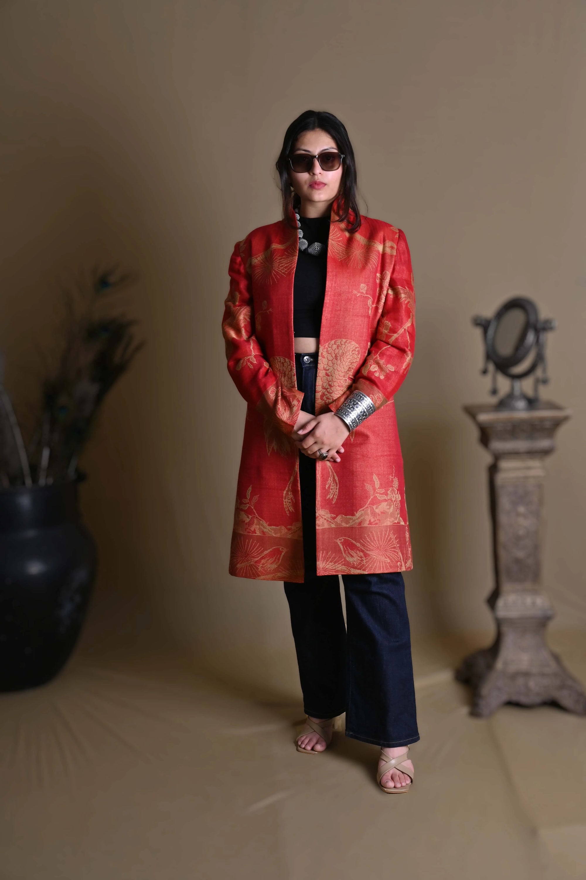 Red Sun - Swing Coat Jacket