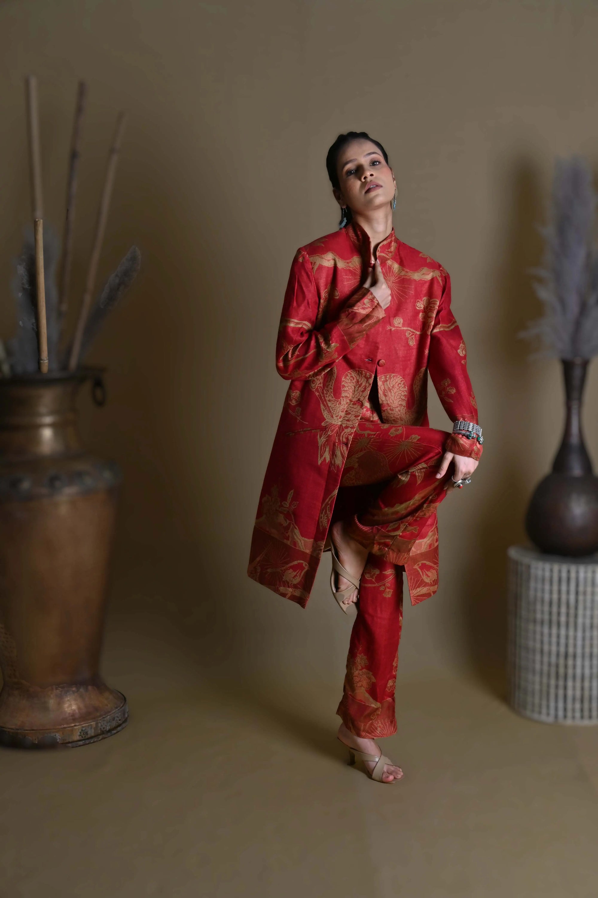 Red Sun - Jodhpur Suit Set