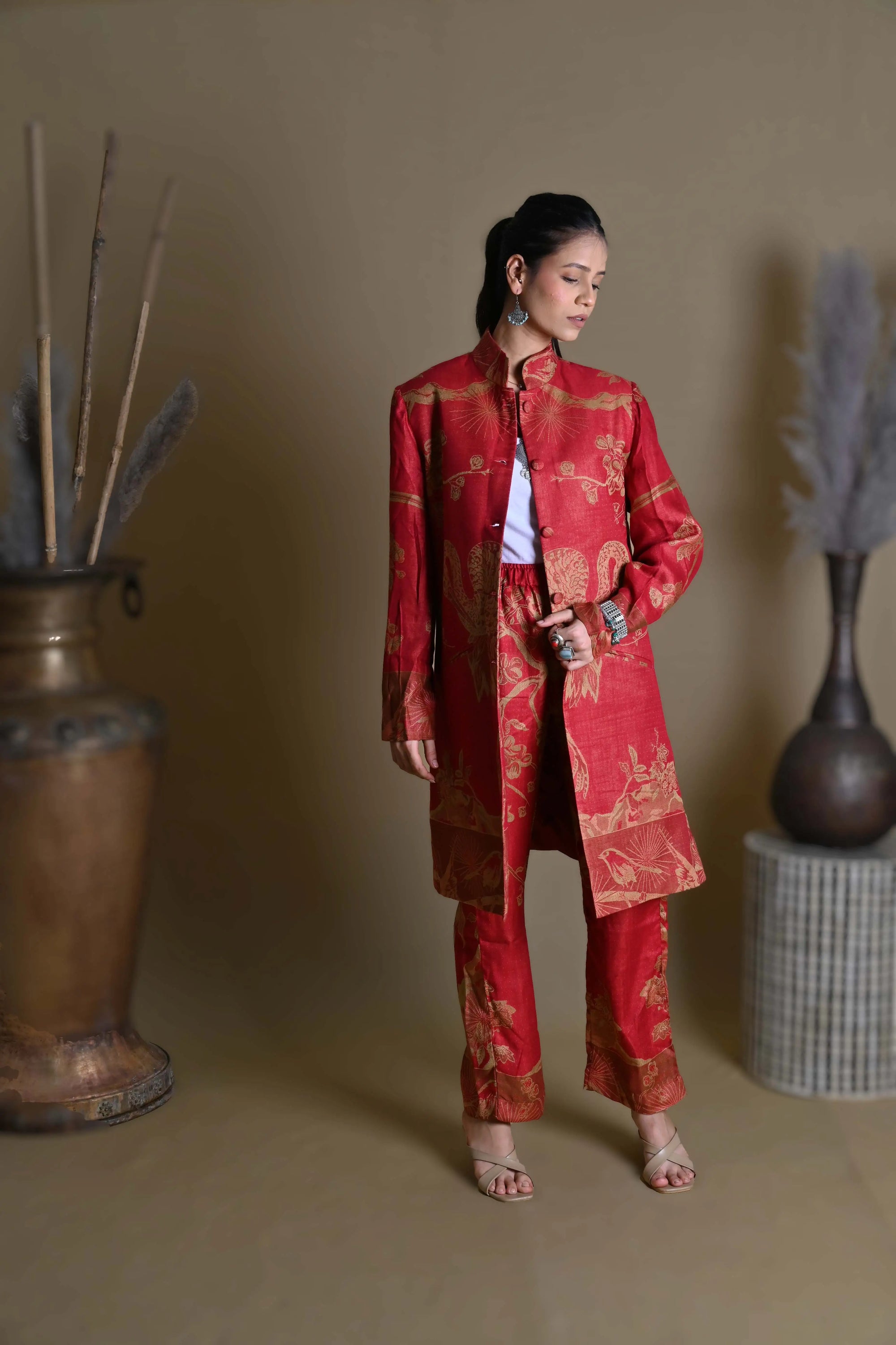 Red Sun - Jodhpur Suit Set