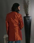 Bronze -Burnt Orange Silk - Jodhpur Coat Jacket