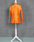 Orange-Orange Sun Silk- Blazer Coat Jacket